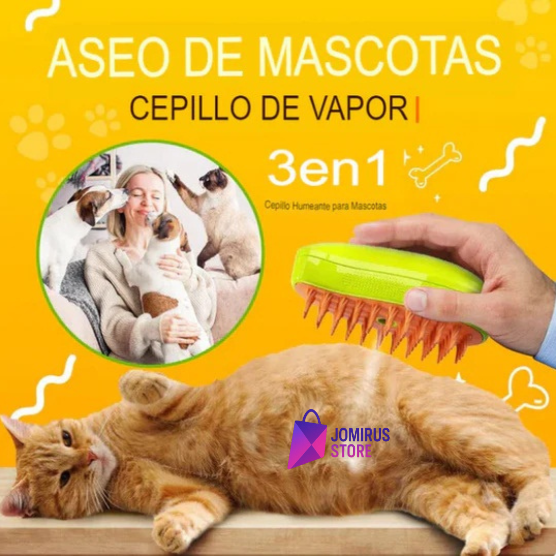 Cepillo a vapor para mascotas